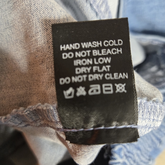 Blue Denim Mini Dress - Picture 4 of 5